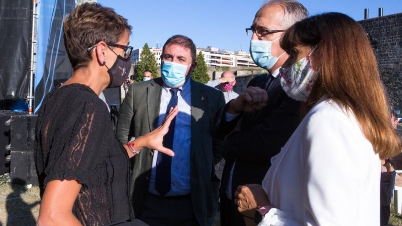 Unai Hualde asiste al acto de homenaje con motivo del Privilegio de la Unión