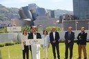 Presentación Coalición Europea CEUS - Izaskun Bilbao Barandica (EAJ-PNV), Luis Padilla (CC), Juan Carlos Piñeiro (CxG), Daniel Innerarity (GB), María del Mar Llaneras (El Pi) y Lluis Vicent Bertomeu (