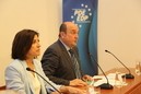 Presentación Coalición Europea CEUS - Izaskun Bilbao Barandica (EAJ-PNV), Luis Padilla (CC), Juan Carlos Piñeiro (CxG), Daniel Innerarity (GB), María del Mar Llaneras (El Pi) y Lluis Vicent Bertomeu (